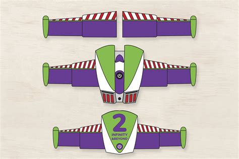 Printable Buzz Lightyear Wings Template